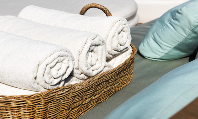 freshly washed towels