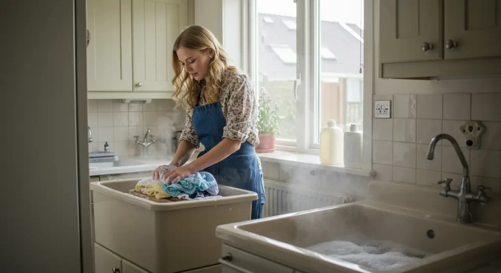 is it possible to do hot water laundry without a working washing machine