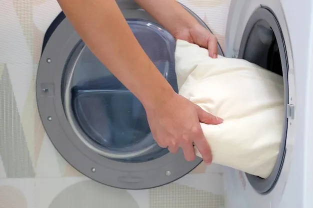 how to machine wash pillows