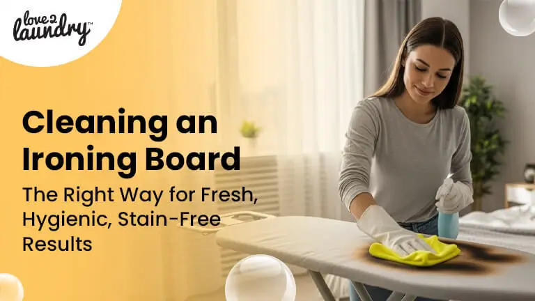cleaning an ironing board