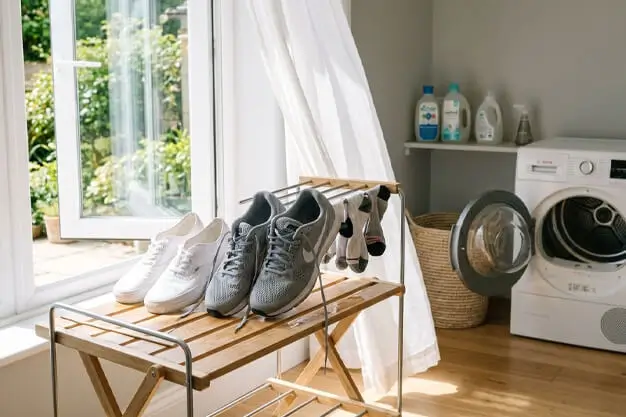 how to dry shoes properly after washing