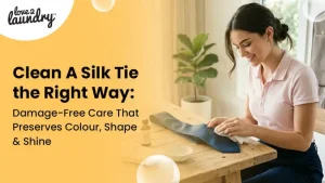 clean a silk tie