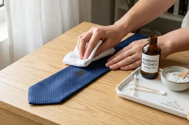 how to spot clean a silk tie safely